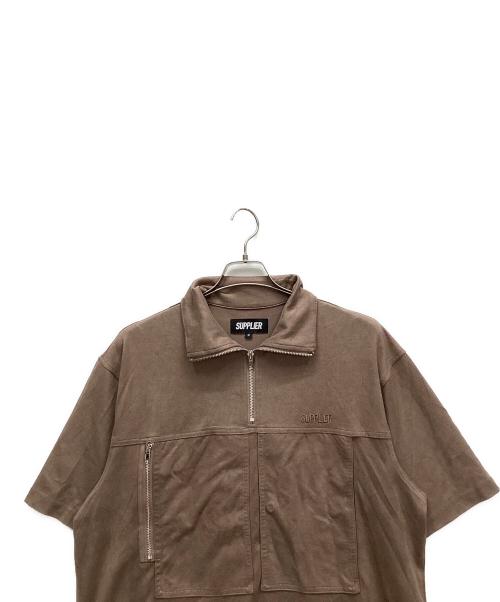 SUPPLIER（サプライヤー）SUPPLIER (サプライヤー) 半袖カットソー ブラウン サイズ:Mの古着・服飾アイテム
