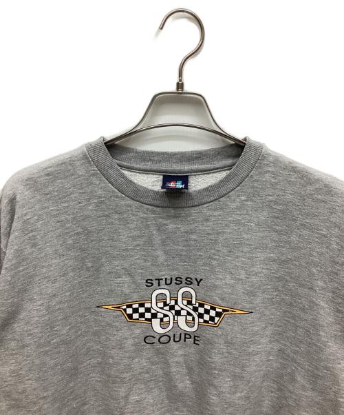 stussy（ステューシー）stussy (ステューシー) ロゴプリントスウェット グレー サイズ:Lの古着・服飾アイテム