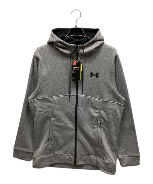 UNDER ARMOUR（アンダーアーマー）UNDER ARMOUR (アンダーアーマー) ジップパーカー グレー サイズ:XL 未使用品の古着・服飾アイテム