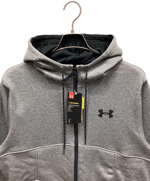 UNDER ARMOUR（アンダーアーマー）UNDER ARMOUR (アンダーアーマー) ジップパーカー グレー サイズ:XL 未使用品の古着・服飾アイテム