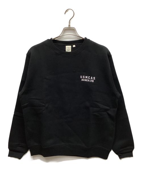 AVIREX（アヴィレックス）AVIREX (アヴィレックス) スウェット ブラック サイズ:XL 未使用品の古着・服飾アイテム