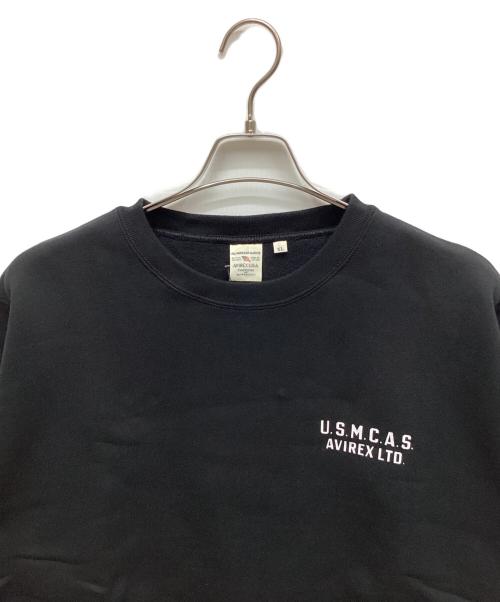 AVIREX（アヴィレックス）AVIREX (アヴィレックス) スウェット ブラック サイズ:XL 未使用品の古着・服飾アイテム