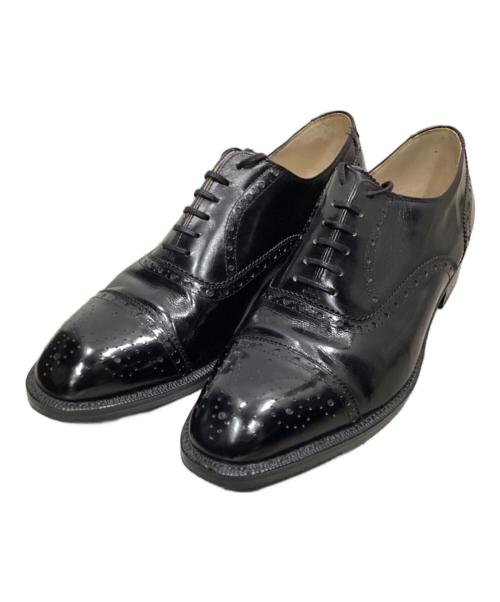 COMME des GARCONS（コムデギャルソン）COMME des GARCONS (コムデギャルソン) メダリオンシューズ ブラック サイズ:26.5の古着・服飾アイテム