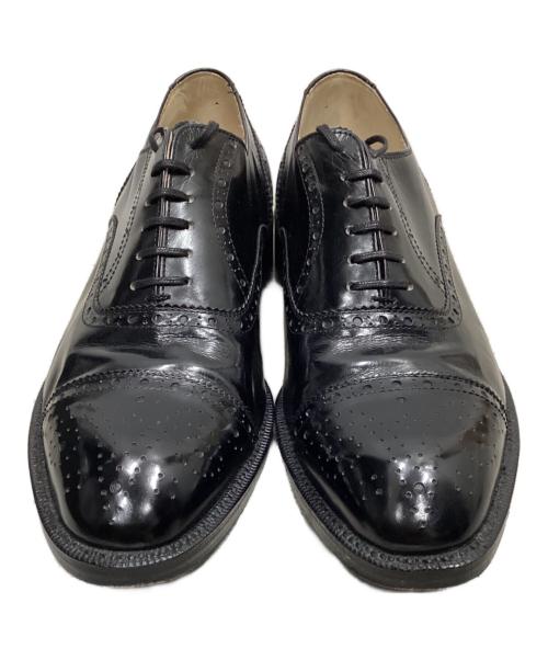 COMME des GARCONS（コムデギャルソン）COMME des GARCONS (コムデギャルソン) メダリオンシューズ ブラック サイズ:26.5の古着・服飾アイテム
