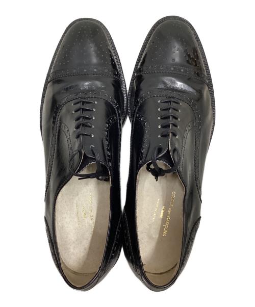 COMME des GARCONS（コムデギャルソン）COMME des GARCONS (コムデギャルソン) メダリオンシューズ ブラック サイズ:26.5の古着・服飾アイテム