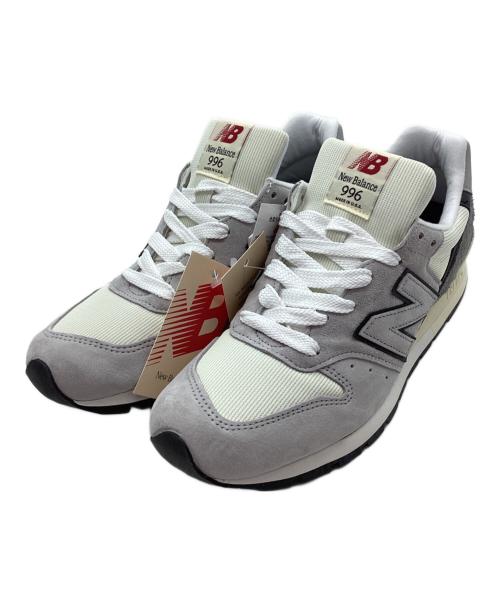NEW BALANCE（ニューバランス）NEW BALANCE (ニューバランス) スニーカー グレー×ホワイト サイズ:27.5 未使用品の古着・服飾アイテム