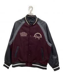 GU×UNDERCOVER（ジーユー×アンダーカバー）の古着「スタジャン」｜ブラック×ボルドー