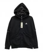 adidasアディダス）の古着「ジップパーカー」｜ブラック