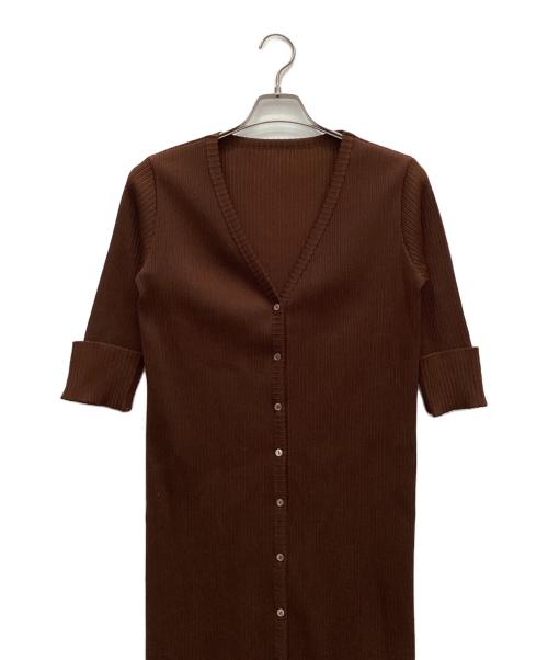 Noble（ノーブル）Noble (ノーブル) トタンテレコロングニットカーディガン ブラウン サイズ:表記なしの古着・服飾アイテム