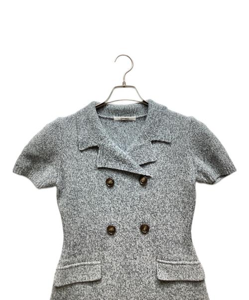 Snidel（スナイデル）Snidel (スナイデル) トレンチニットワンピース ブルー サイズ:Fの古着・服飾アイテム
