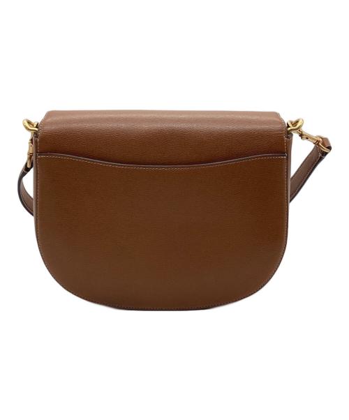 Kate Spade（ケイトスペード）Kate Spade (ケイトスペード) ケイティ テクスチャー ドレザー コンバーチブル サドルバッグ ブラウンの古着・服飾アイテム