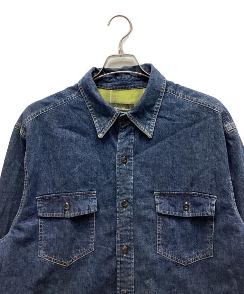 Eddie Bauer（エディーバウアー）Eddie Bauer (エディーバウアー) デニムシャツジャケット インディゴ サイズ:Lの古着・服飾アイテム