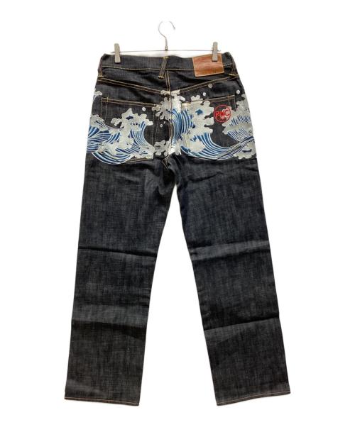 Rangy Mountain Company（レンジーマウンテンカンパニー）Rangy Mountain Company (レンジーマウンテンカンパニー) 刺繍デニムパンツ インディゴ サイズ:34の古着・服飾アイテム