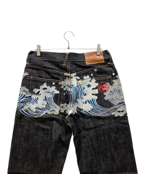 Rangy Mountain Company（レンジーマウンテンカンパニー）Rangy Mountain Company (レンジーマウンテンカンパニー) 刺繍デニムパンツ インディゴ サイズ:34の古着・服飾アイテム