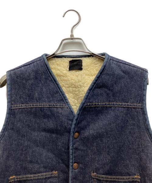 ROEBUCKS（ローバックス）ROEBUCKS (ローバックス) 裏ボアデニムベスト インディゴ サイズ:Lの古着・服飾アイテム
