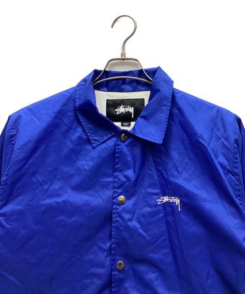 stussy（ステューシー）stussy (ステューシー) コーチジャケット ブルー サイズ:Mの古着・服飾アイテム