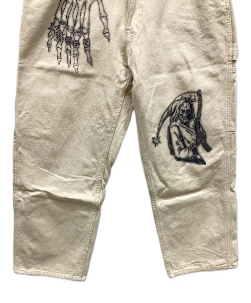 X-LARGE（エクストララージ）X-LARGE (エクストララージ) グラフィックペインターパンツ ベージュ サイズ:32の古着・服飾アイテム