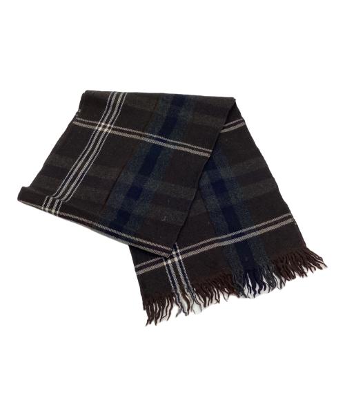 COMME des GARCONS HOMME（コムデギャルソン オム）COMME des GARCONS HOMME (コムデギャルソン オム) マフラー ブラウン×ブラックの古着・服飾アイテム