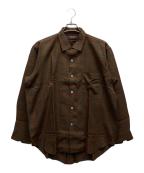 COMME des GARCONS HOMME PLUSコムデギャルソンオムプリュス）の古着「長袖シャツ」｜ブラウン×グレー