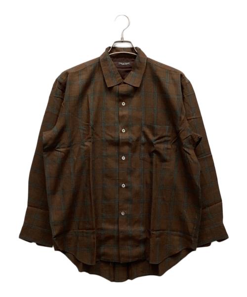 COMME des GARCONS HOMME PLUS（コムデギャルソンオムプリュス）COMME des GARCONS HOMME PLUS (コムデギャルソンオムプリュス) 長袖シャツ ブラウン×グレー サイズ:表記なしの古着・服飾アイテム