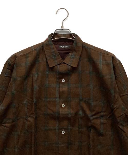 COMME des GARCONS HOMME PLUS（コムデギャルソンオムプリュス）COMME des GARCONS HOMME PLUS (コムデギャルソンオムプリュス) 長袖シャツ ブラウン×グレー サイズ:表記なしの古着・服飾アイテム