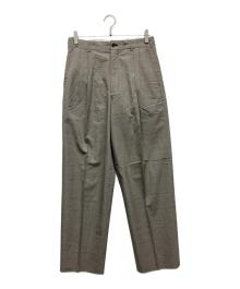 COMME des GARCONS HOMME（コムデギャルソン オム）の古着「ウールスラックス」｜ライトグレー