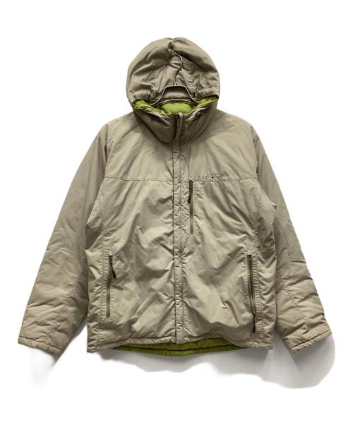 mont-bell（モンベル）mont-bell (モンベル) リバーシブルダウンジャケット ベージュ×グリーン サイズ:Lの古着・服飾アイテム