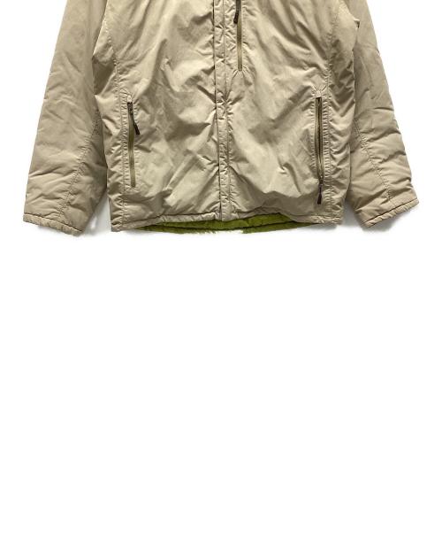 mont-bell（モンベル）mont-bell (モンベル) リバーシブルダウンジャケット ベージュ×グリーン サイズ:Lの古着・服飾アイテム