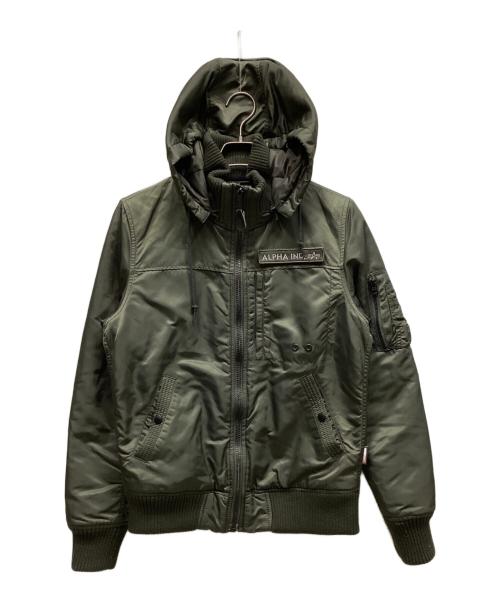 ALPHA（アルファ）ALPHA (アルファ) 中綿ジャケット グリーン サイズ:Mの古着・服飾アイテム
