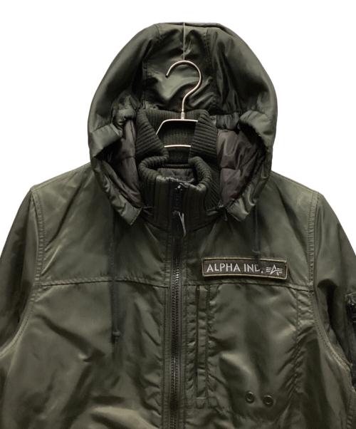 ALPHA（アルファ）ALPHA (アルファ) 中綿ジャケット グリーン サイズ:Mの古着・服飾アイテム