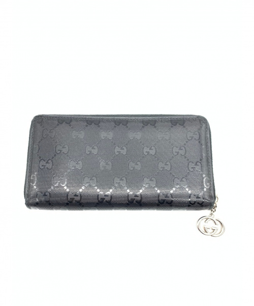 GUCCI（グッチ）GUCCI (グッチ) 長財布 ブラック GGインプリメ 307982・0416 レザー 307982・0416の古着・服飾アイテム