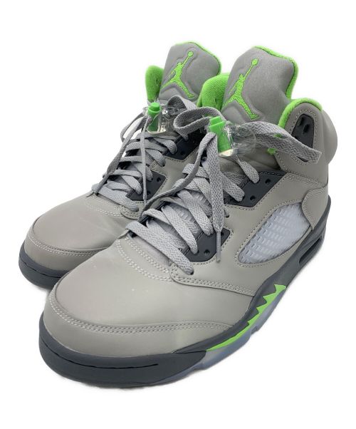 NIKE（ナイキ）NIKE (ナイキ) スニーカー/AIR JORDAN5 RETRO Green Bean グレー×グリーン サイズ:cm28の古着・服飾アイテム