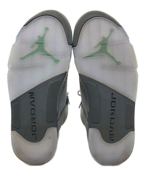 NIKE（ナイキ）NIKE (ナイキ) スニーカー/AIR JORDAN5 RETRO Green Bean グレー×グリーン サイズ:cm28の古着・服飾アイテム
