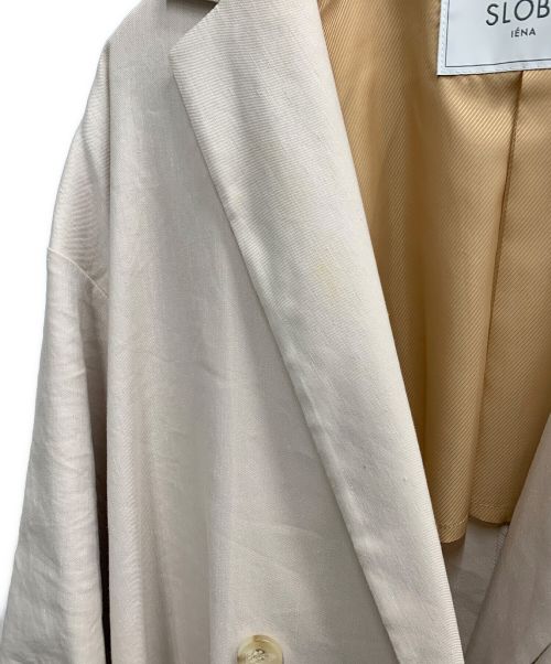 SLOBE IENA（スローブ イエナ）SLOBE IENA (スローブ イエナ) 麻ツイルチェスターコート ベージュ サイズ:表記無しの古着・服飾アイテム