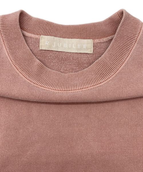 R JUBILEE（アールジュビリー）R JUBILEE (アールジュビリー) RJベーシックスウェットシャツ ピンク サイズ:Sの古着・服飾アイテム