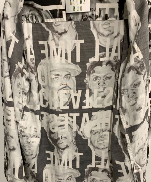 ALOHARUG（アロハラグ）ALOHARUG (アロハラグ) TAXY (タクシー) ラッパーオープンカラーシャツ ブラック サイズ:Mの古着・服飾アイテム