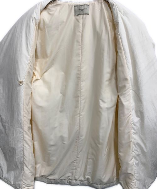 UNITED ARROWS（ユナイテッドアローズ）UNITED ARROWS (ユナイテッドアローズ) パディング テーラードコート アイボリー サイズ:36の古着・服飾アイテム