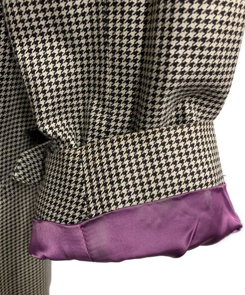 Aquascutum（アクアスキュータム）Aquascutum (アクアスキュータム) ショートトレンチコート ホワイト×ブラック サイズ:34の古着・服飾アイテム