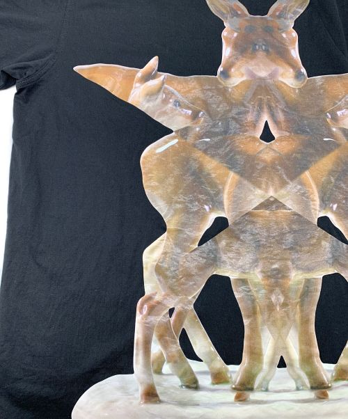 BURBERRY（バーバリー）BURBERRY (バーバリー) カレイドスコーププリントコットンオーバーサイズTシャツ ブラック サイズ:Lの古着・服飾アイテム