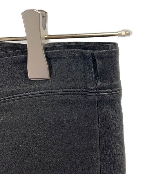 HELMUT LANG（ヘルムートラング）HELMUT LANG (ヘルムートラング) レザーレギンスパンツ ブラックの古着・服飾アイテム