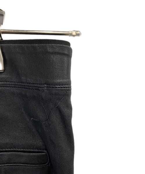 HELMUT LANG（ヘルムートラング）HELMUT LANG (ヘルムートラング) レザーレギンスパンツ ブラックの古着・服飾アイテム