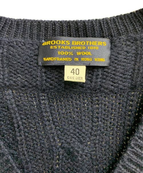 BROOKS BROTHERS（ブルックスブラザーズ）BROOKS BROTHERS (ブルックスブラザーズ) 80sチルデンニット ネイビー サイズ:40の古着・服飾アイテム