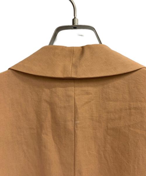 Plage（プラージュ）Plage (プラージュ) ショールカラーフレアコート ブラウン サイズ:38の古着・服飾アイテム