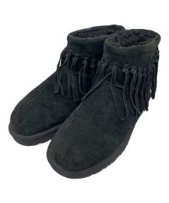 中古・古着通販】UGG (アグ) スタッズムートンブーツ ブラック サイズ