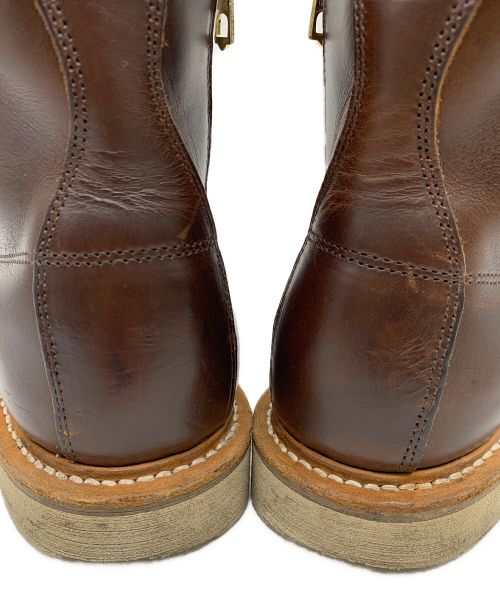 SLOW WEAR LION（スローウェアライオン）SLOW WEAR LION (スローウェアライオン) クロムエクセルレザープレーンMIDブーツ ブラウン サイズ:7の古着・服飾アイテム