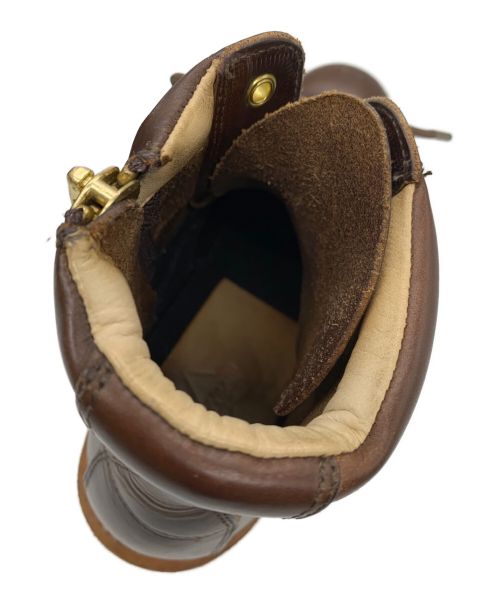 SLOW WEAR LION（スローウェアライオン）SLOW WEAR LION (スローウェアライオン) クロムエクセルレザープレーンMIDブーツ ブラウン サイズ:7の古着・服飾アイテム