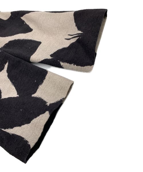 mina perhonen（ミナ ペルホネン）mina perhonen (ミナ ペルホネン) slow dance フレアワンピース グレー×ブラック サイズ:38の古着・服飾アイテム