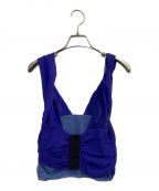 AKANE UTSUNOMIYAアカネウツノミヤ）の古着「シルクビスチェ」｜ブルー