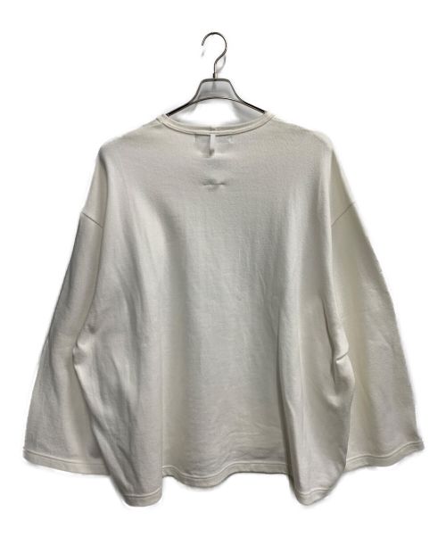 ANREALAGE（アンリアレイジ）ANREALAGE (アンリアレイジ) VISION STREET WEAR (ヴィションストリートウェアー) ZOOM UP LONG T-SHIRT ホワイト サイズ:Lの古着・服飾アイテム