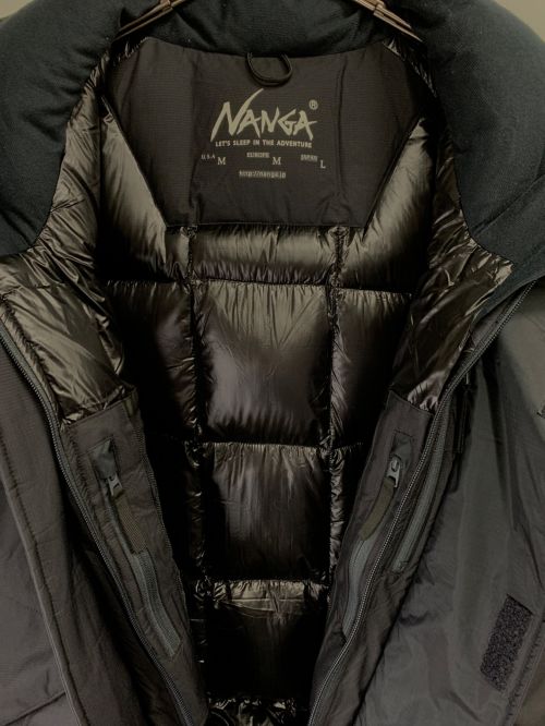 NANGA（ナンガ）NANGA (ナンガ) MOUNTAIN BELAY COAT ブラック サイズ:Lの古着・服飾アイテム
